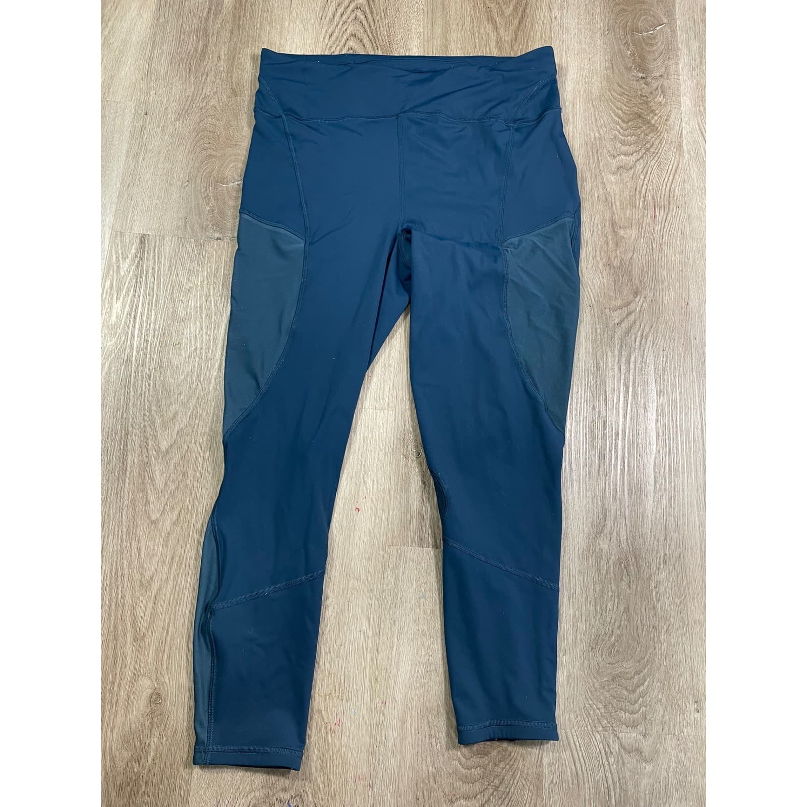 Lululemon Align Crop Leggings Womens 12 Blue High Rise Yoga Pants Pockets - Thumbnail 5
