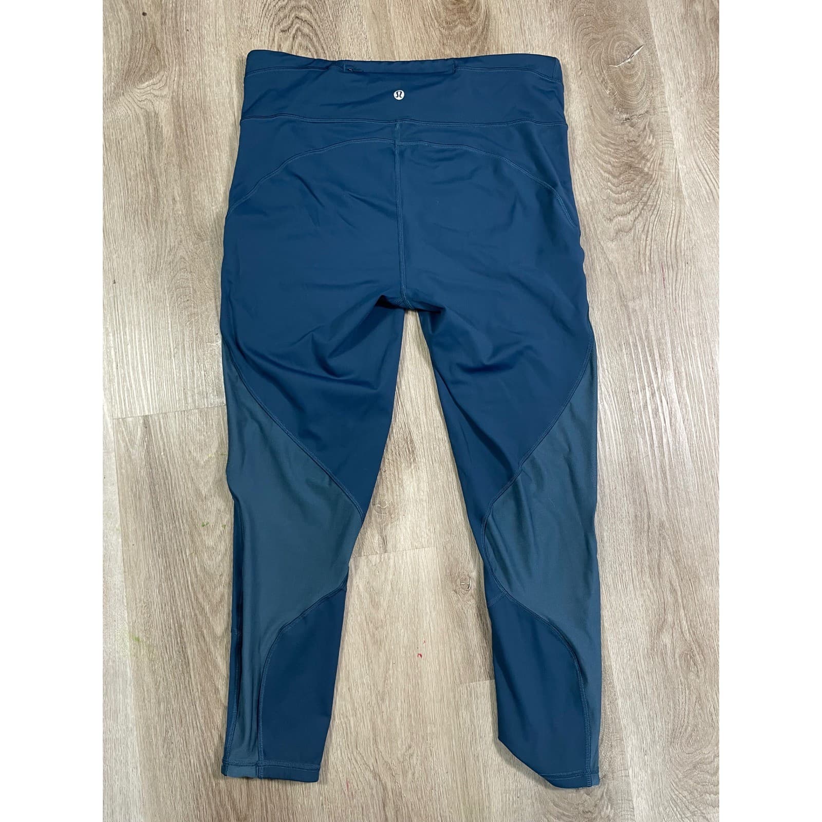 Lululemon Align Crop Leggings Womens 12 Blue High Rise Yoga Pants Pockets - Thumbnail 3