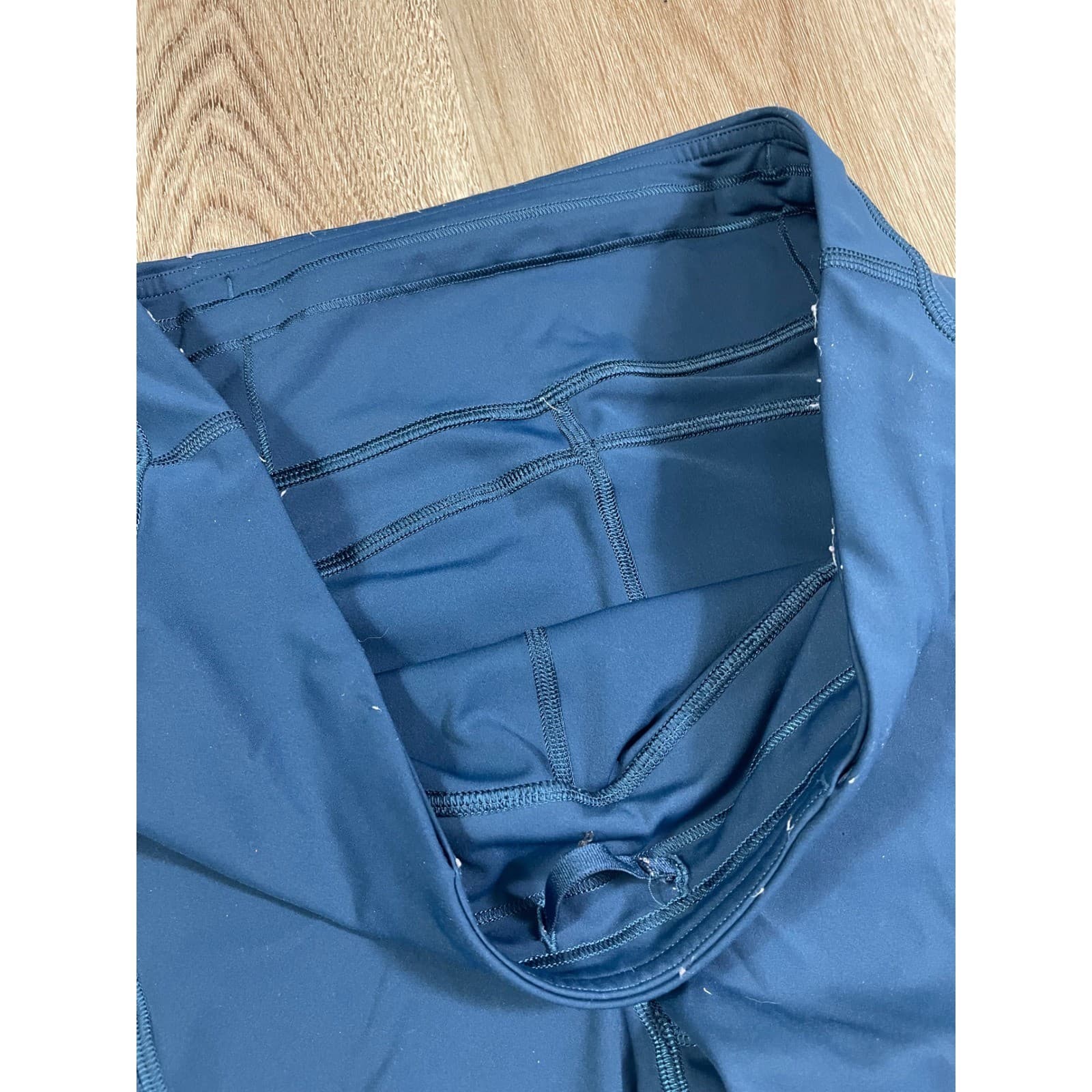 Lululemon Align Crop Leggings Womens 12 Blue High Rise Yoga Pants Pockets - Thumbnail 4