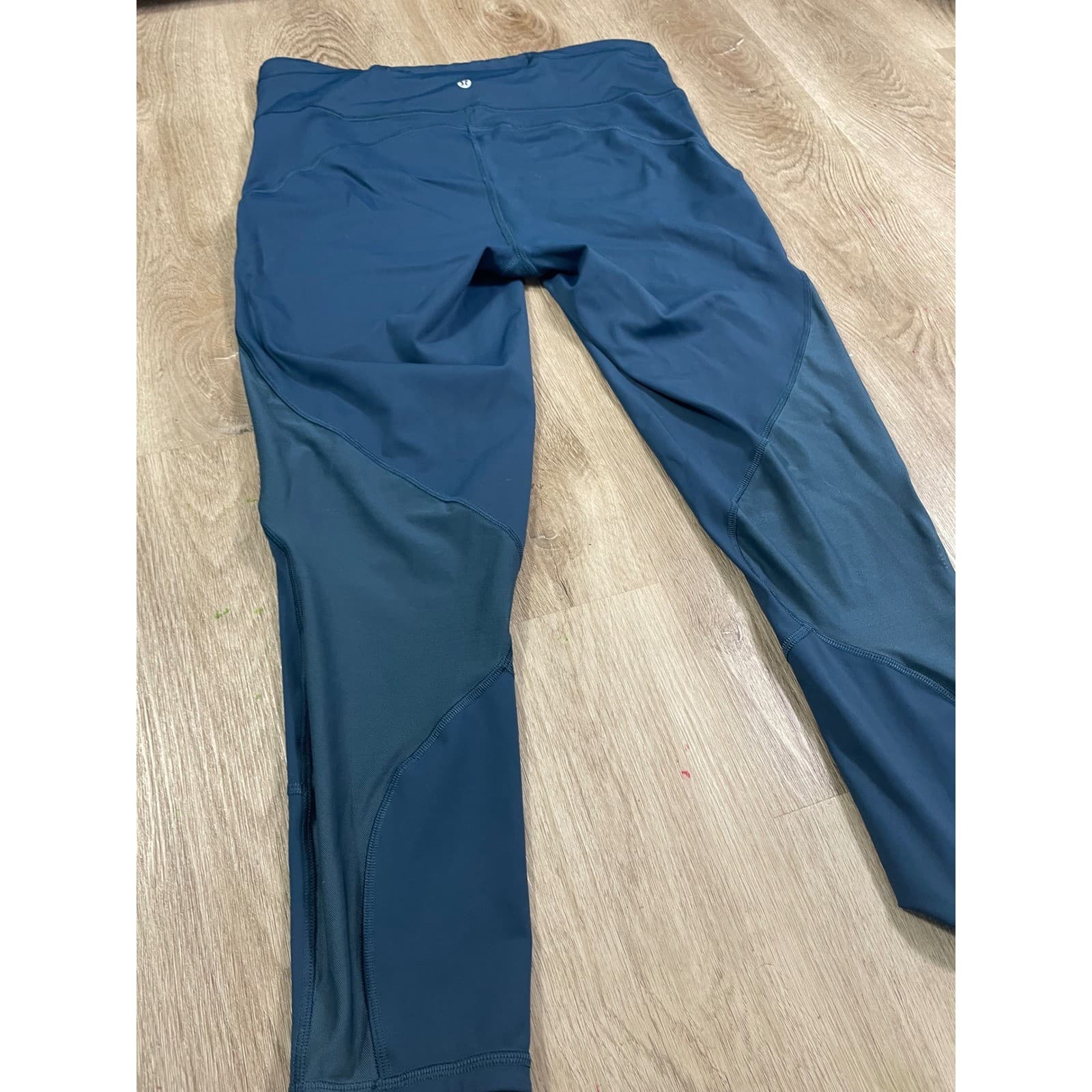 Lululemon Align Crop Leggings Womens 12 Blue High Rise Yoga Pants Pockets - Thumbnail 8