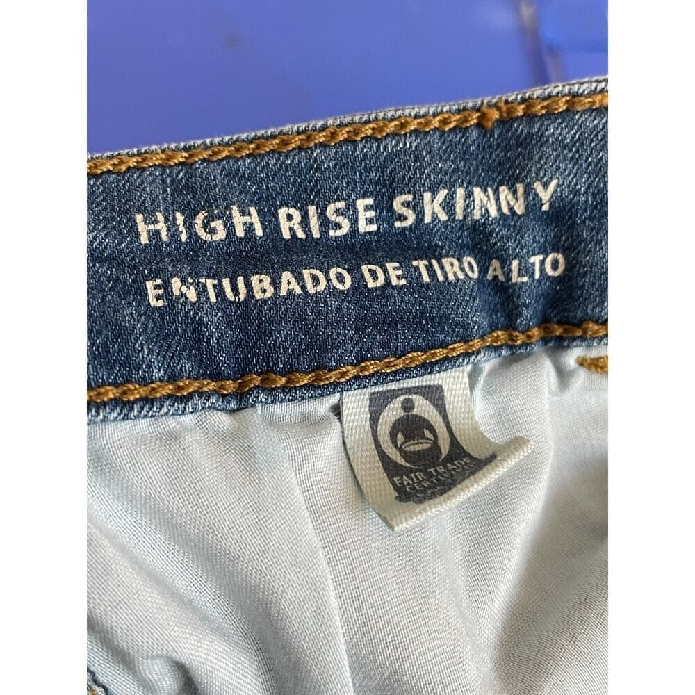 Universal Thread High Rise Skinny Jeans Womens Size 2 Blue Stretch Denim - Thumbnail 8