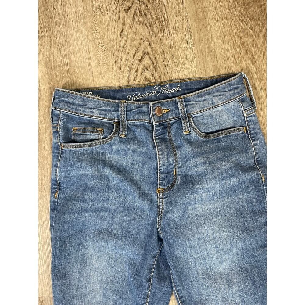Universal Thread High Rise Skinny Jeans Womens Size 2 Blue Stretch Denim - Thumbnail 3