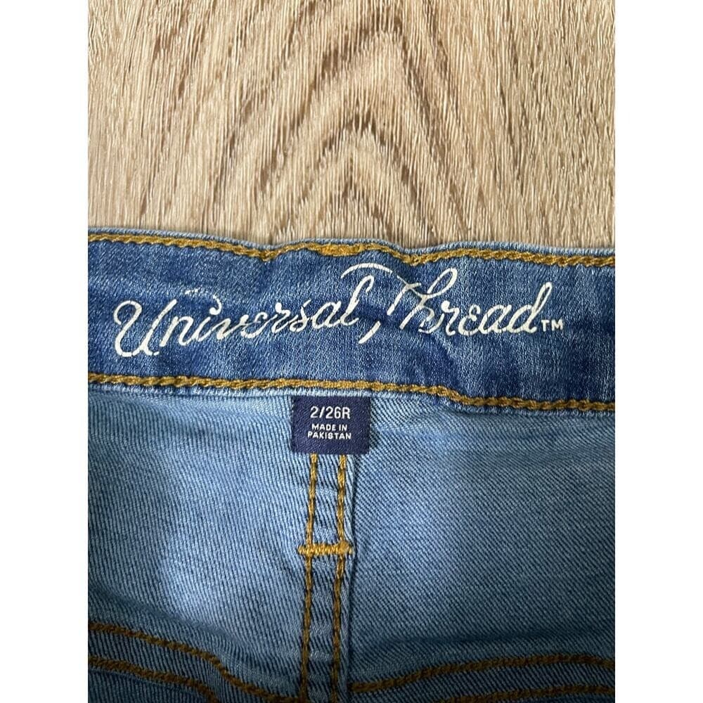 Universal Thread High Rise Skinny Jeans Womens Size 2 Blue Stretch Denim - Thumbnail 5