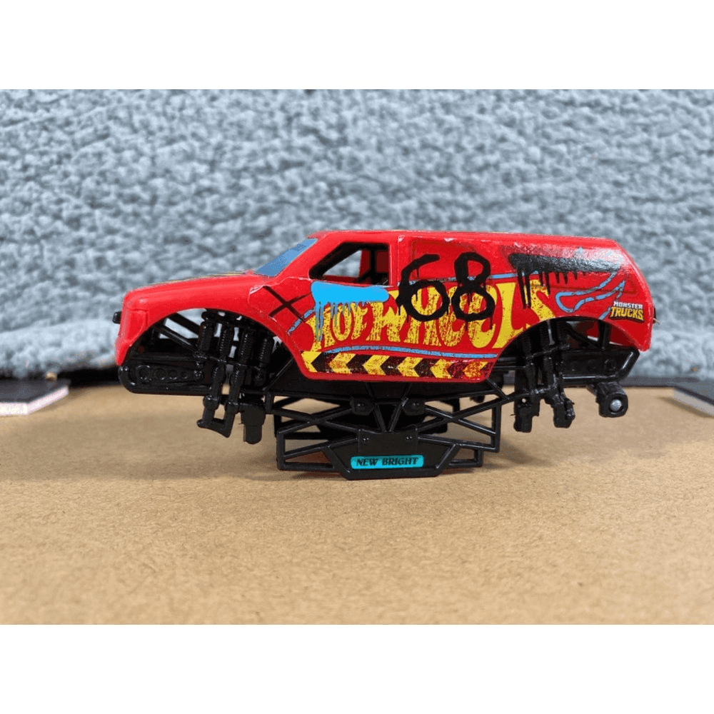 Hot Wheels Monster Truck RC Body Covers New Bright Ramp Toy Lot Blue Red - Thumbnail 6