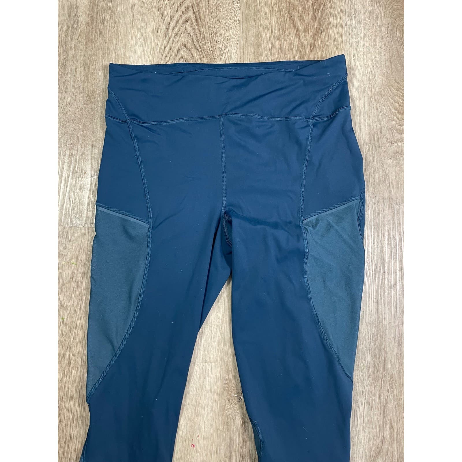 Lululemon Align Crop Leggings Womens 12 Blue High Rise Yoga Pants Pockets - Thumbnail 9