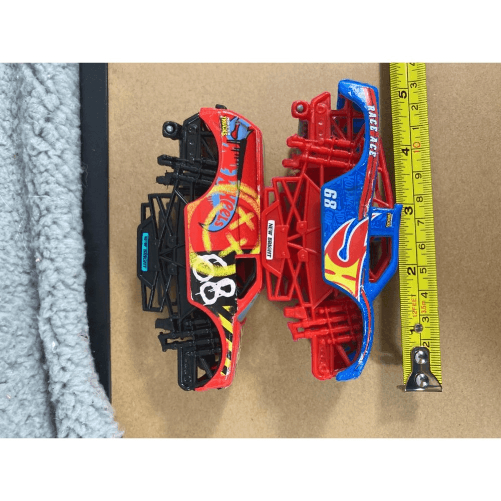 Hot Wheels Monster Truck RC Body Covers New Bright Ramp Toy Lot Blue Red - Thumbnail 12