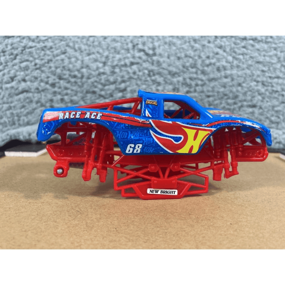 Hot Wheels Monster Truck RC Body Covers New Bright Ramp Toy Lot Blue Red - Thumbnail 7