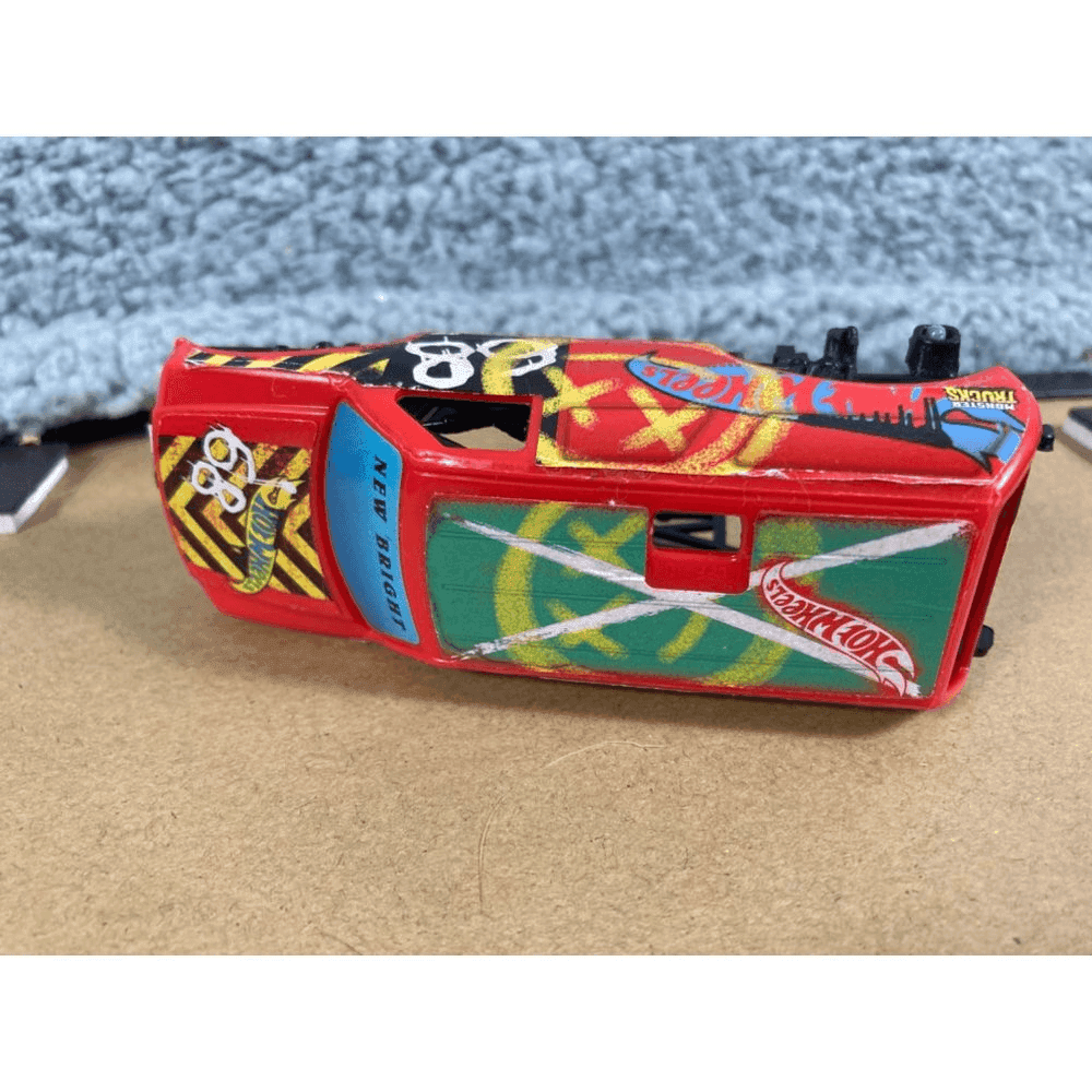 Hot Wheels Monster Truck RC Body Covers New Bright Ramp Toy Lot Blue Red - Thumbnail 5