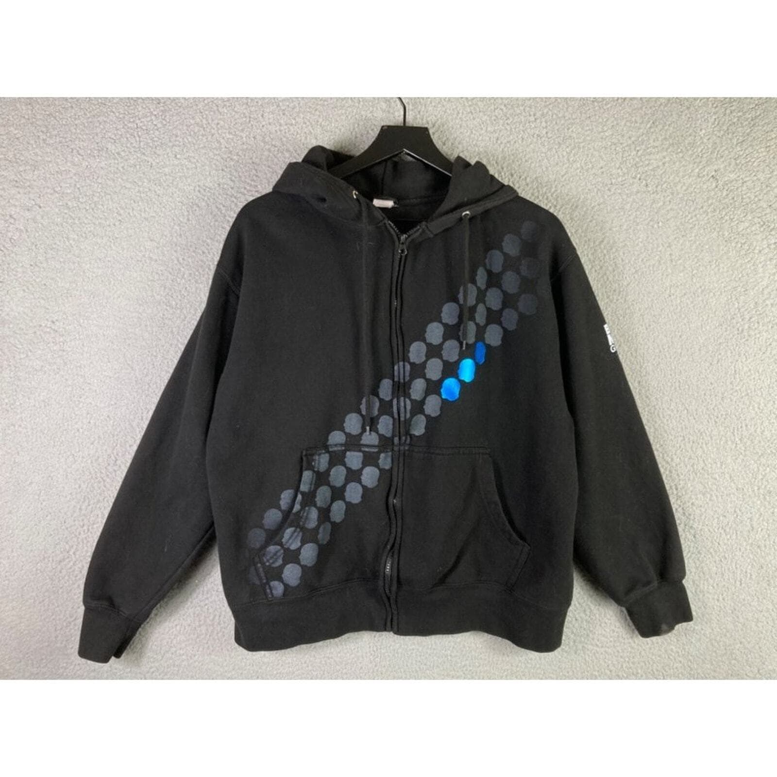 Blue Man Group Hoodie Sweatshirt Universal Orlando Mens Size Large Adult Black - Thumbnail 7