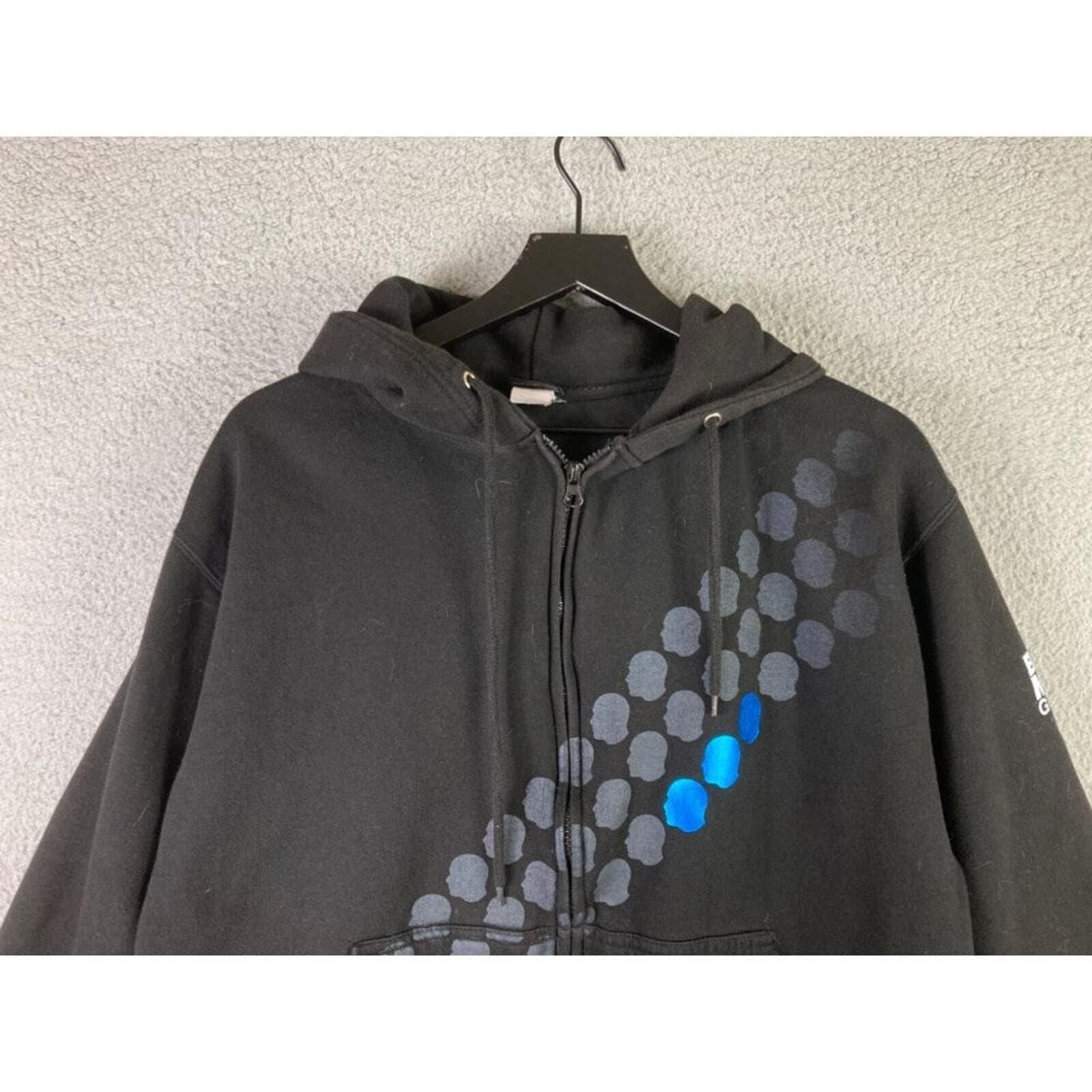 Blue Man Group Hoodie Sweatshirt Universal Orlando Mens Size Large Adult Black - Thumbnail 6