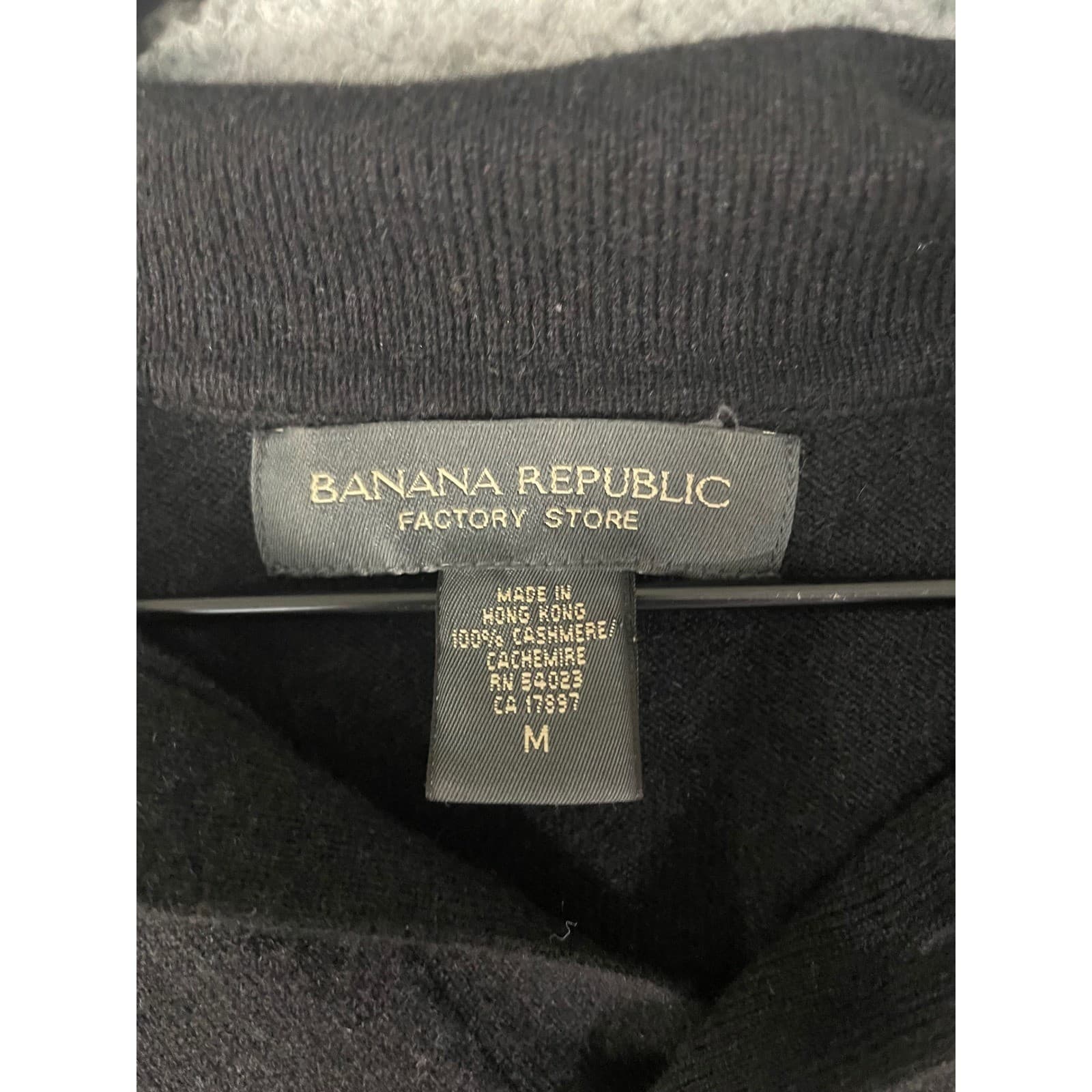Banana Republic Cashmere Sweater Mens XL Black Pullover Luxury Knit - Thumbnail 3