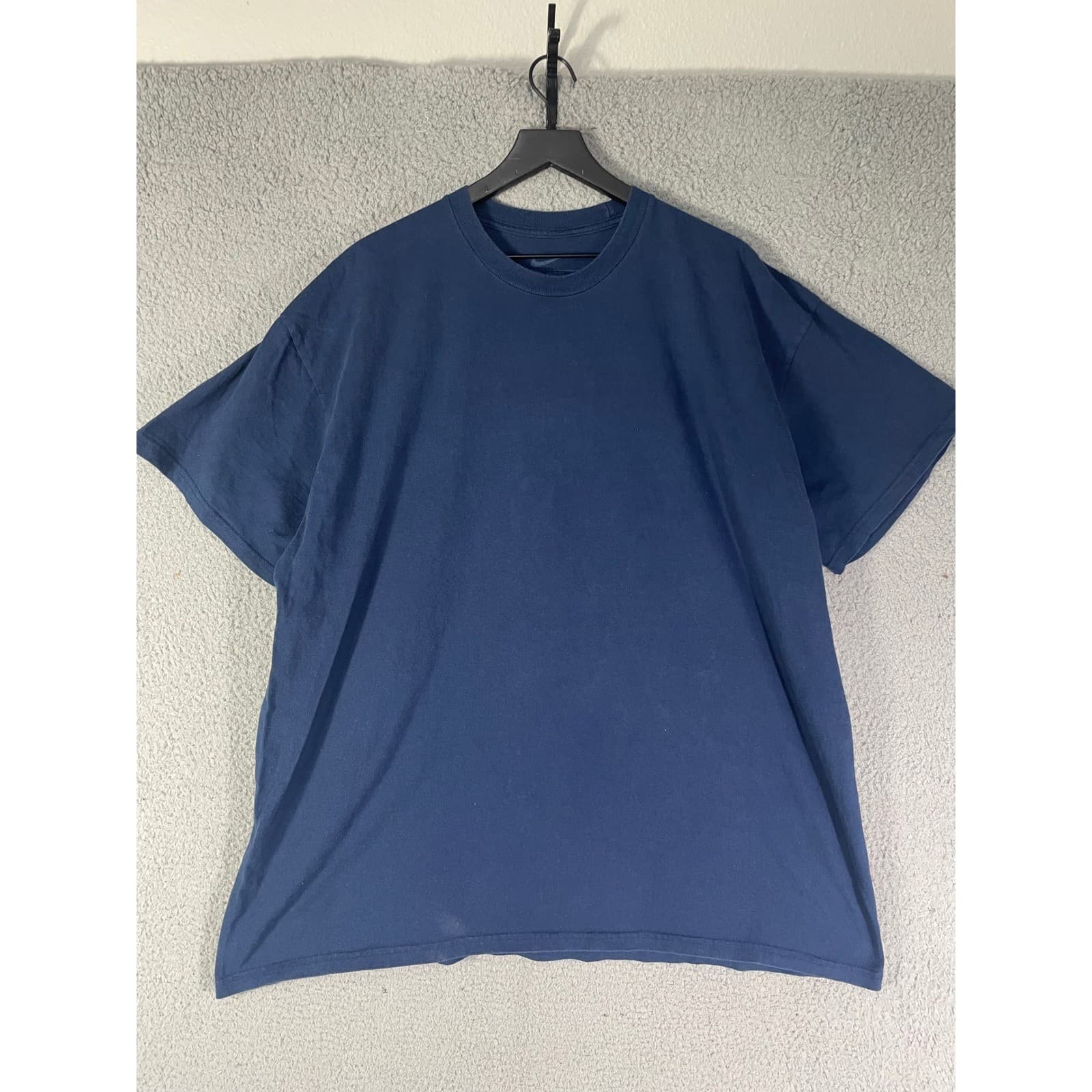 Nike T Shirt Mens XL Navy Blue Loose Fit Swoosh Logo Athletic Casual Tee - Thumbnail 6