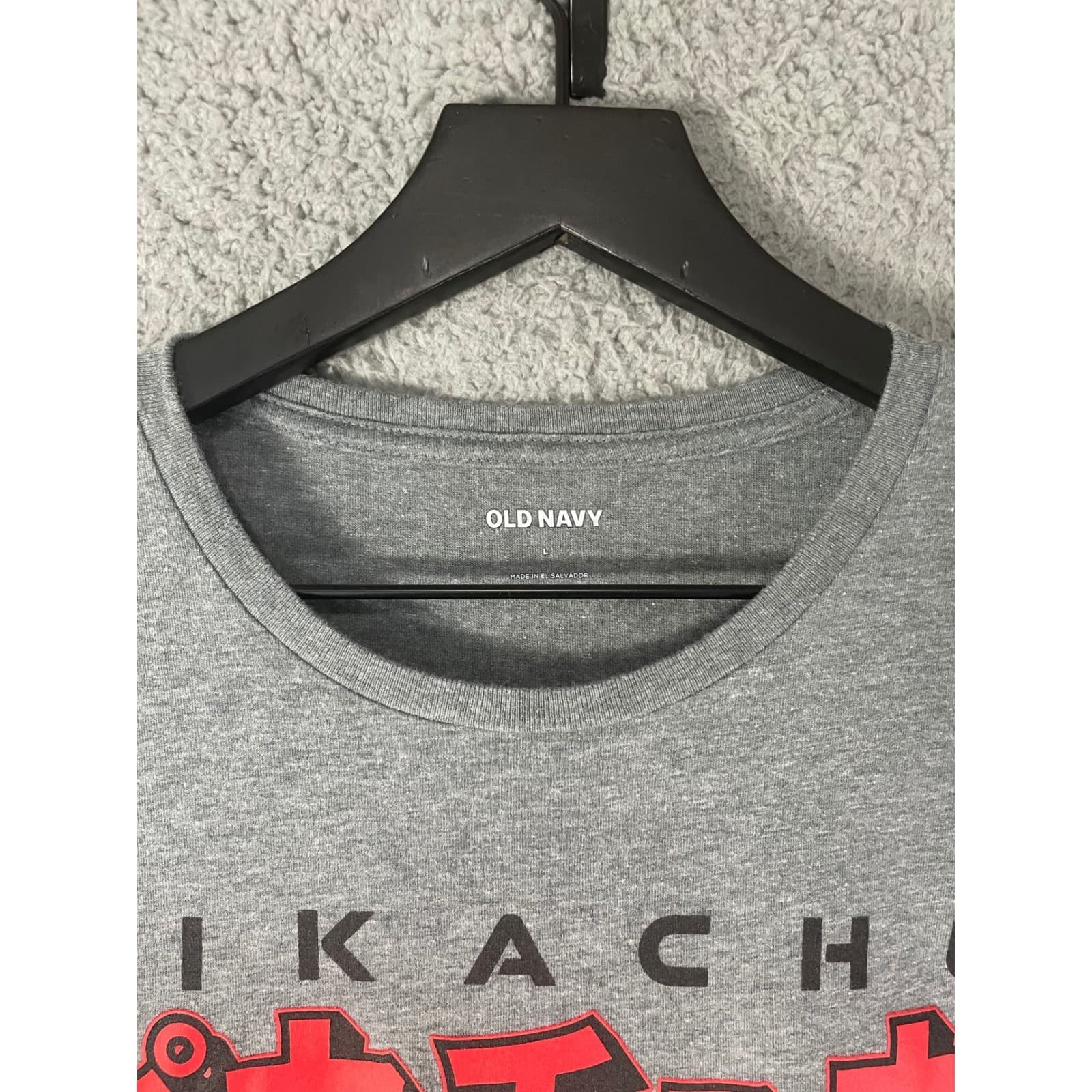PoPokemon Pikachu T Shirt Mens Small Gray Old Navy Japanese Anime Graphic Tee - Thumbnail 6