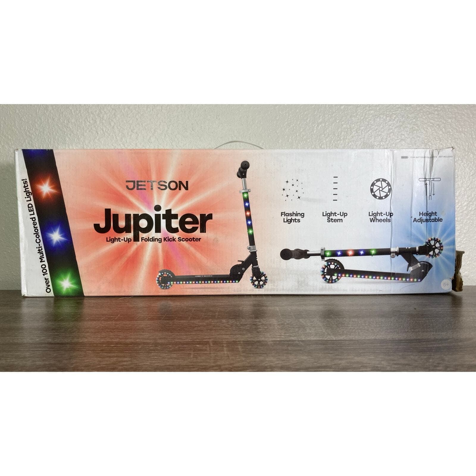 Jetson Jupiter Light-Up Folding Kick Scooter Multi-Color Off Road - Thumbnail 2