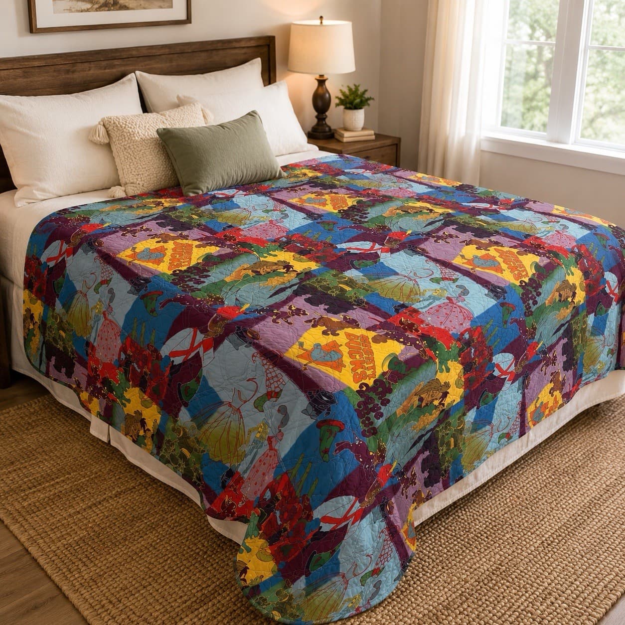 Disney All-Star Movies Resort Comforter 113x101 Prop Vintage Room Blanket - Thumbnail 2