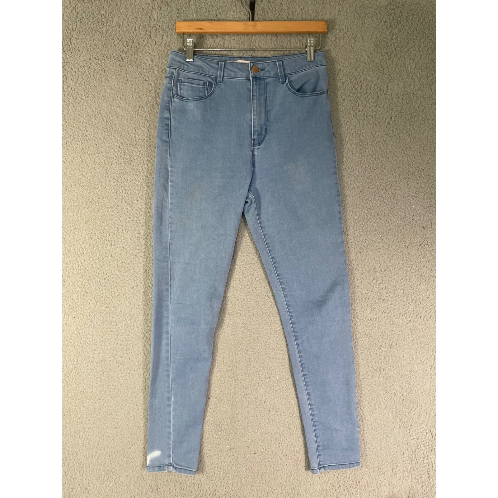 Forever 21 Jeans Womens 28 High Rise Skinny Light Wash Blue Stretch Denim - Thumbnail 3