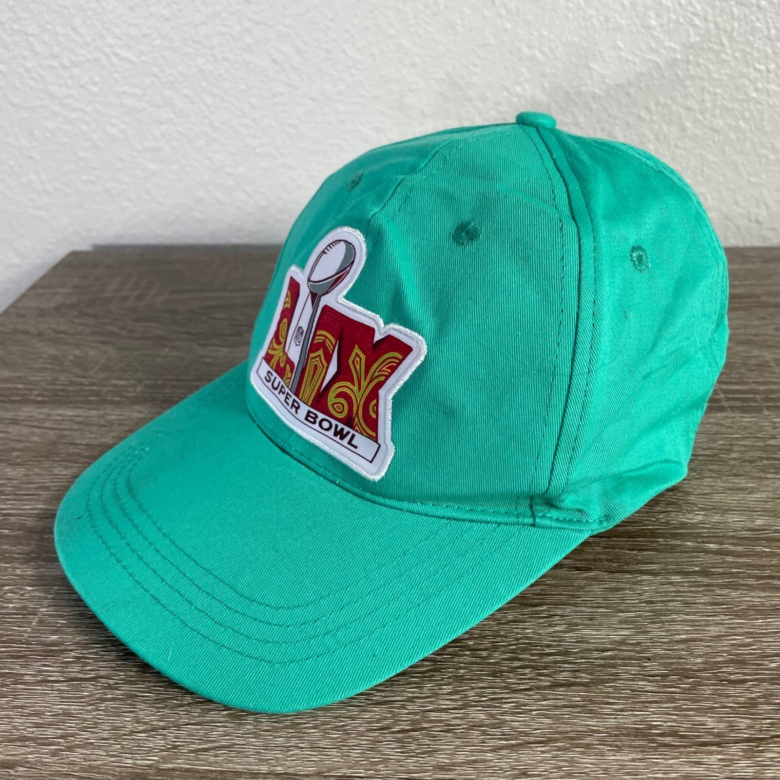 Super Bowl LIX Hat Teal NFL Football Cap Krewe Adjustable 2025 New Orleans - Thumbnail 5
