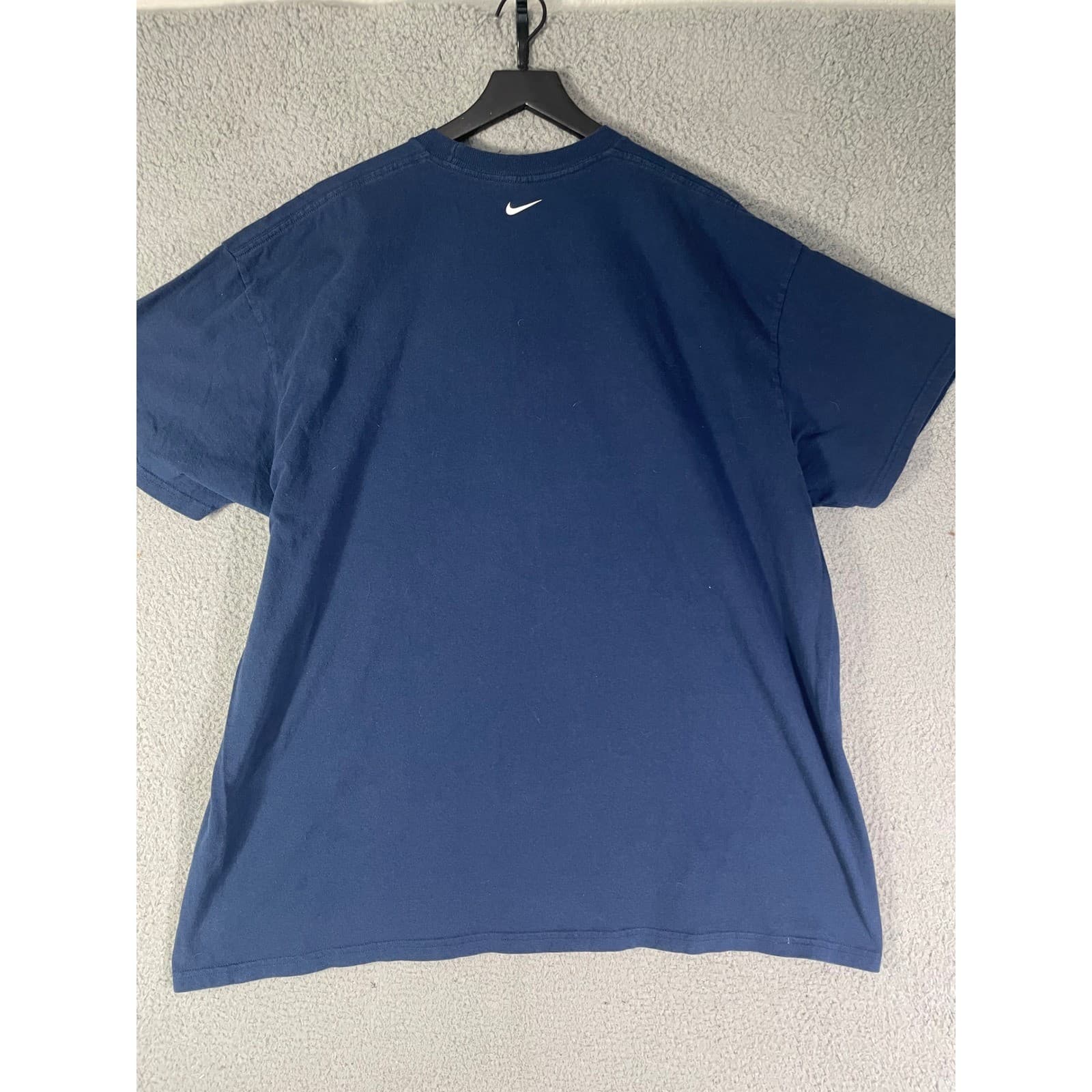 Nike T Shirt Mens XL Navy Blue Loose Fit Swoosh Logo Athletic Casual Tee - Thumbnail 7