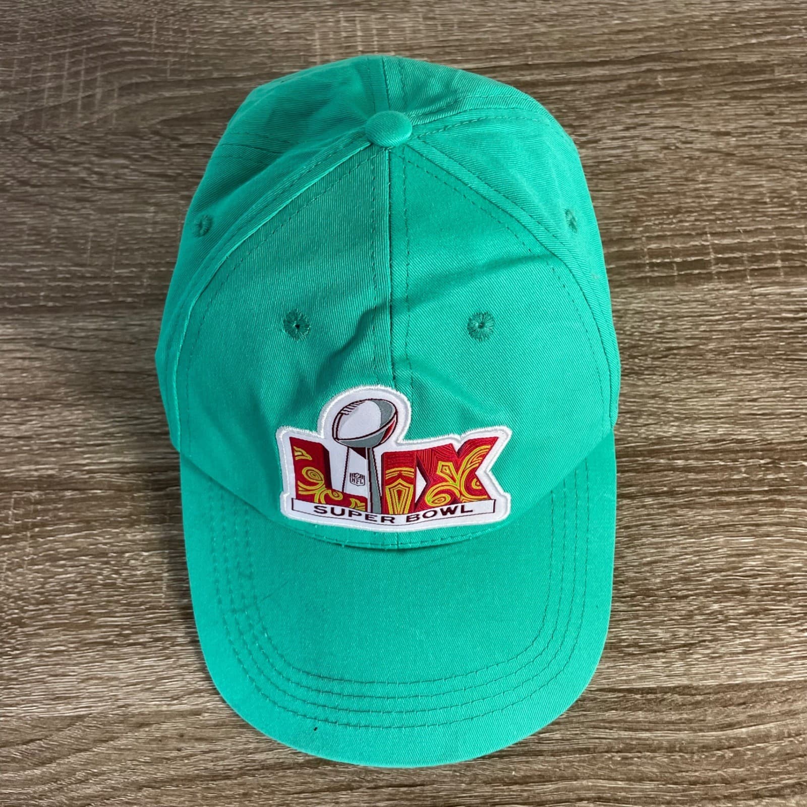 Super Bowl LIX Hat Teal NFL Football Cap Krewe Adjustable 2025 New Orleans - Thumbnail 6