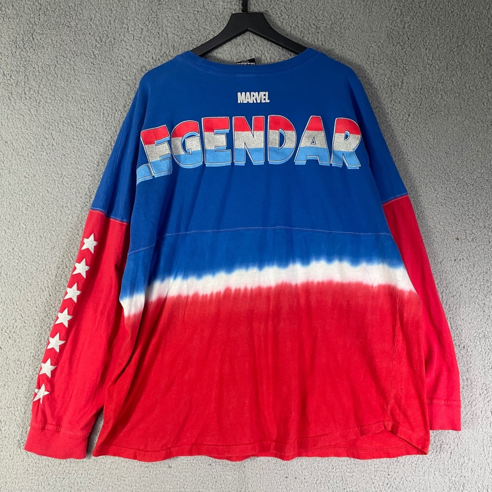 Captain America Jersey Shirt Mens 3XL Marvel Red White Blue Superhero - Thumbnail 7