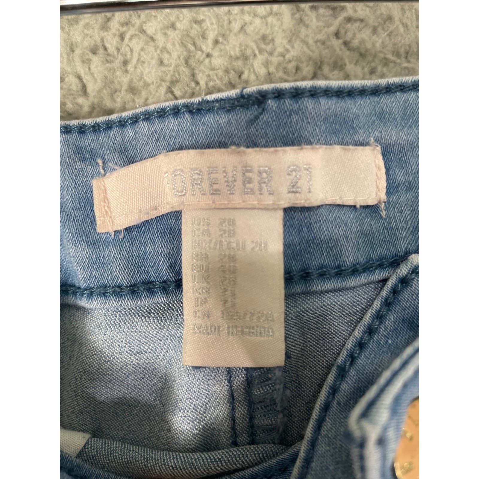Forever 21 Jeans Womens 28 High Rise Skinny Light Wash Blue Stretch Denim - Thumbnail 4