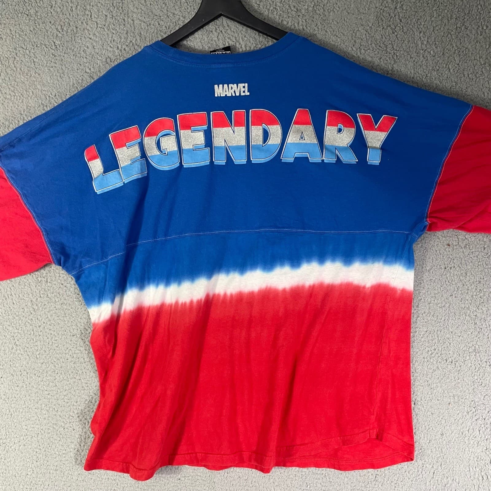Captain America Jersey Shirt Mens 3XL Marvel Red White Blue Superhero - Thumbnail 8