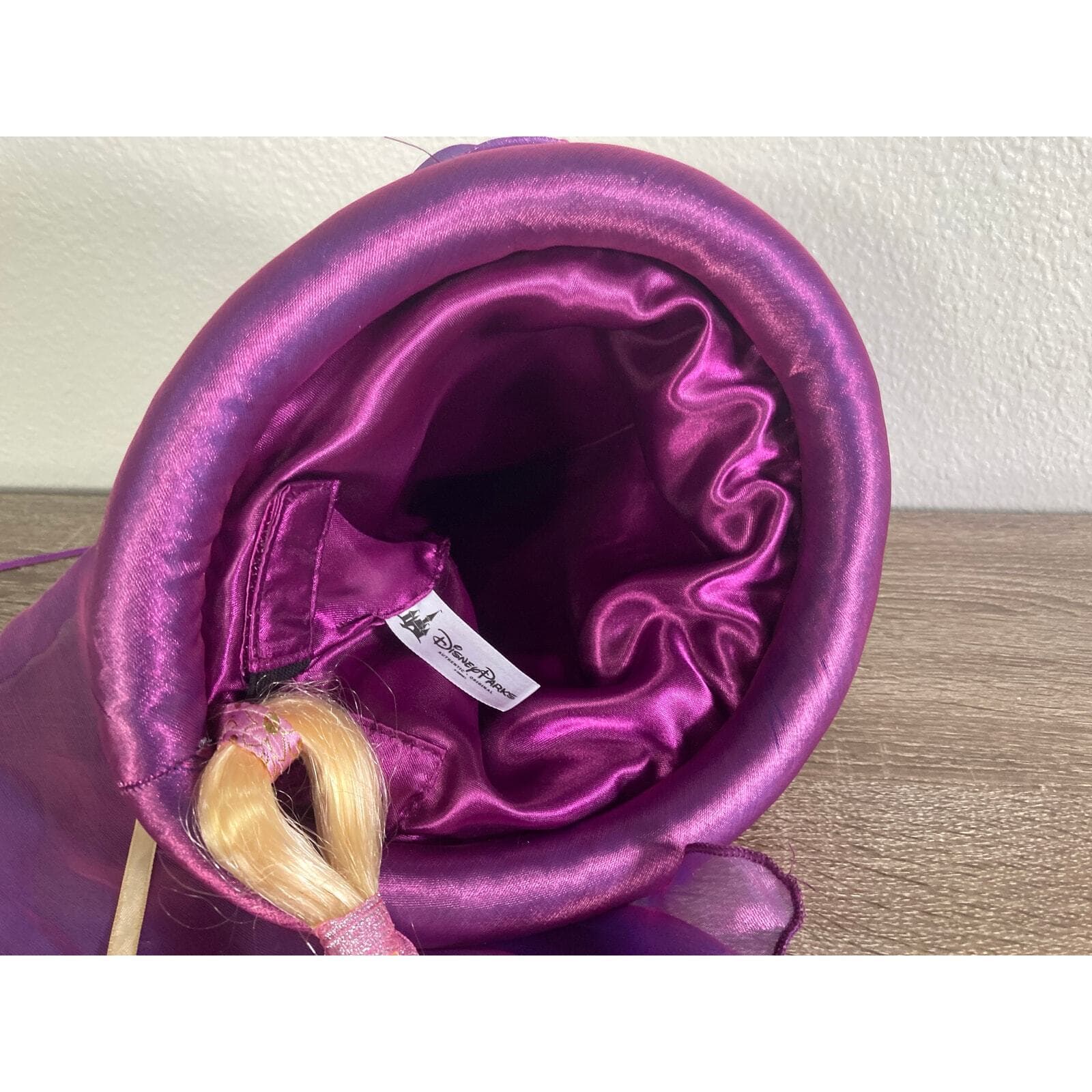 Disney Parks Rapunzel Tangled Hat with Braided Ponytail Purple Girls Costume - Thumbnail 6