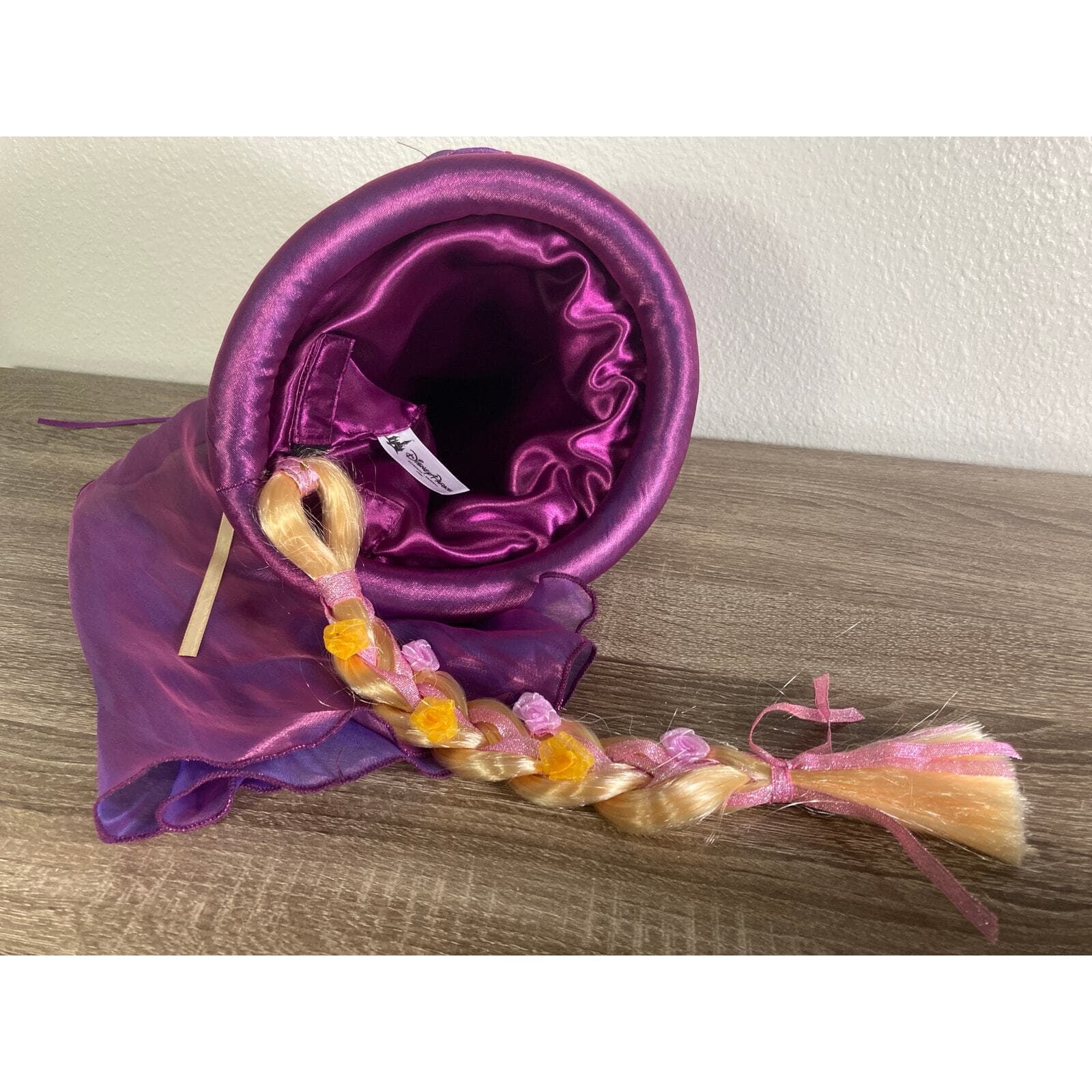Disney Parks Rapunzel Tangled Hat with Braided Ponytail Purple Girls Costume - Thumbnail 5