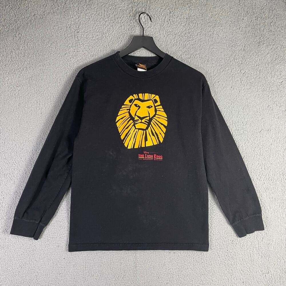 Vintage Disney Lion King Broadway Musical Black Long Sleeve Shirt Adult M - Thumbnail 3