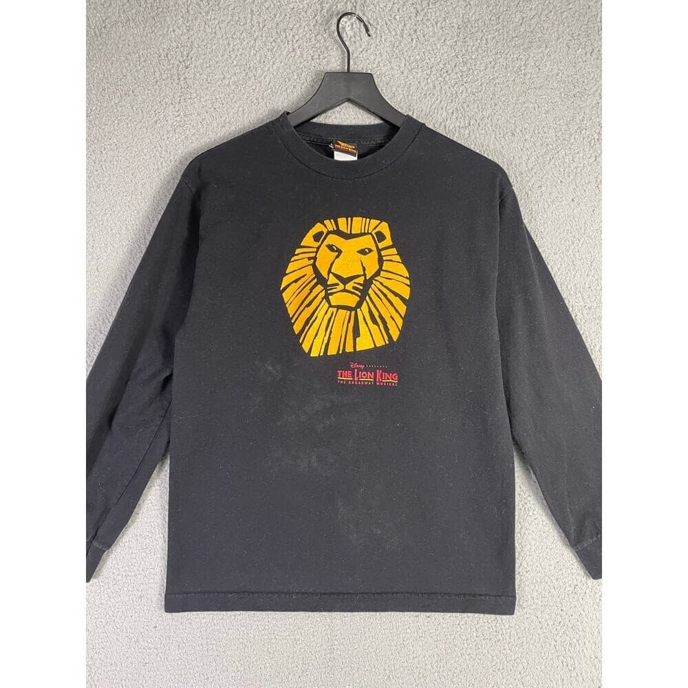 Vintage Disney Lion King Broadway Musical Black Long Sleeve Shirt Adult M - Thumbnail 7