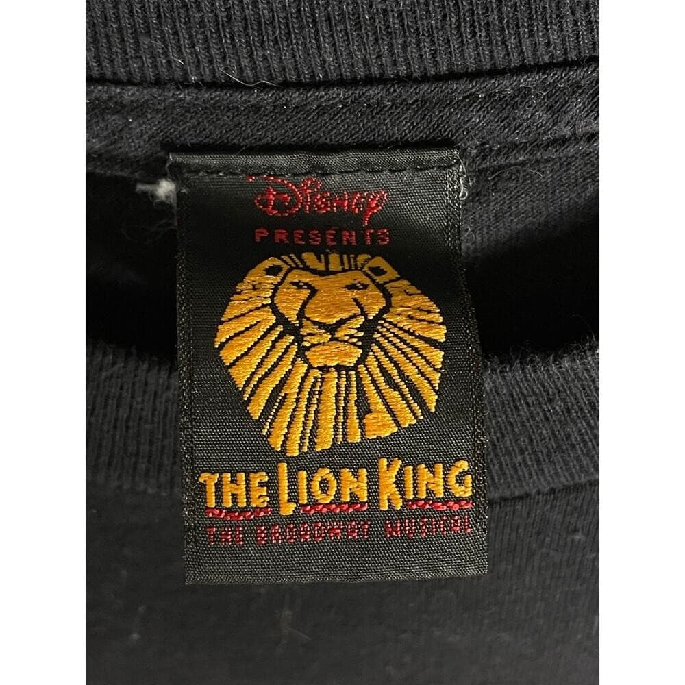 Vintage Disney Lion King Broadway Musical Black Long Sleeve Shirt Adult M - Thumbnail 2