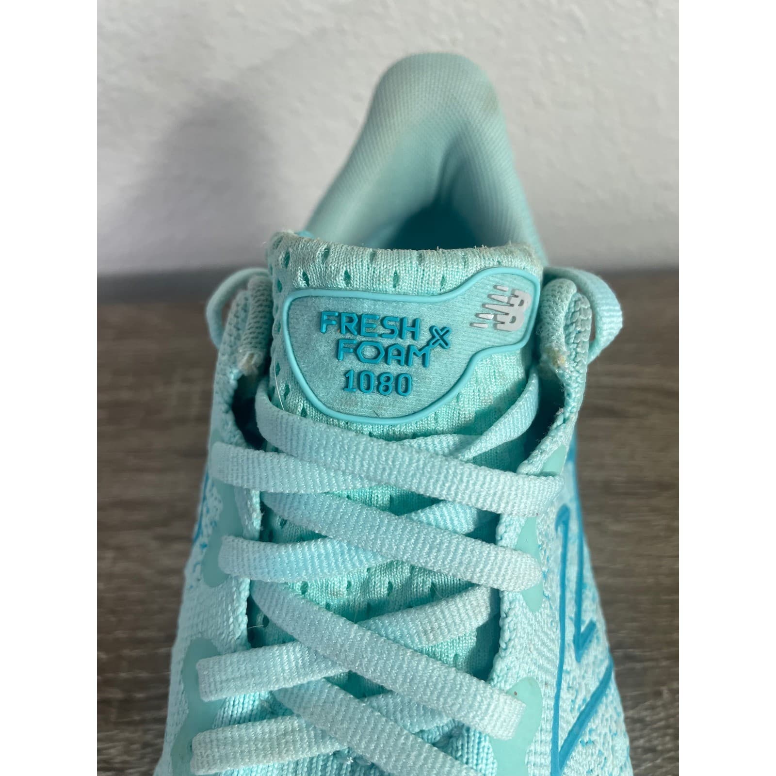 New Balance Fresh Foam X 1080 v12 Womens 10 Aqua Blue Running Shoes Sneakers - Thumbnail 6