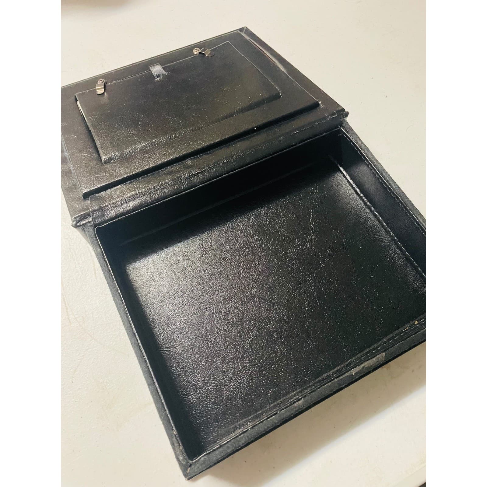 Disney Parks Internships & Programs Photo Frame Keepsake Box Black Faux Leather - Thumbnail 4