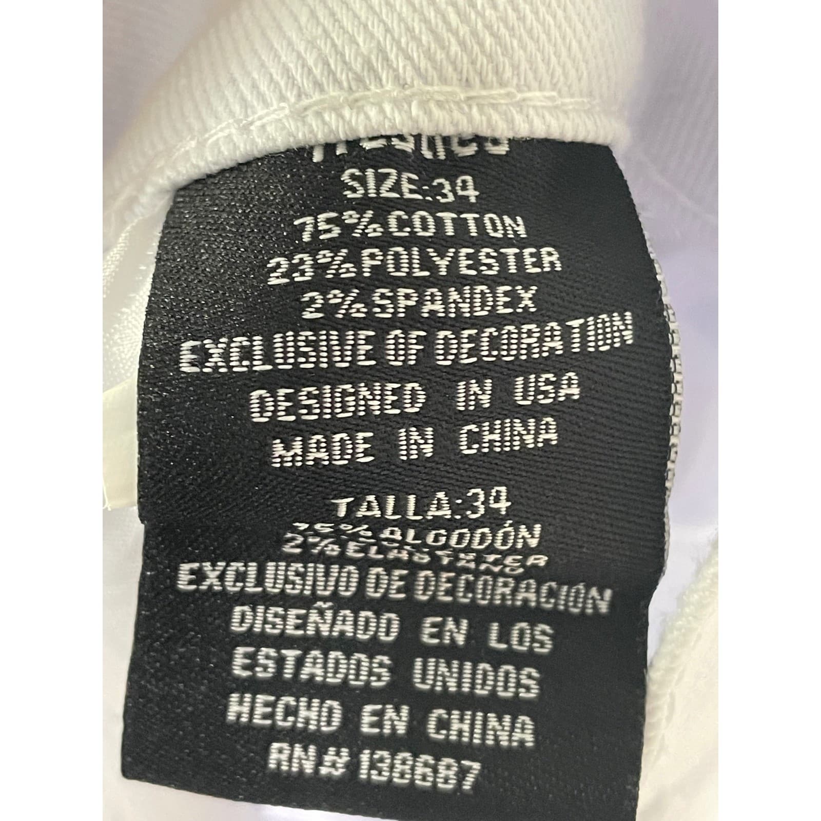 Trestles Supply Co Mens White Distressed Moto Skinny Jeans Size 34x29 Streetwear - Thumbnail 5