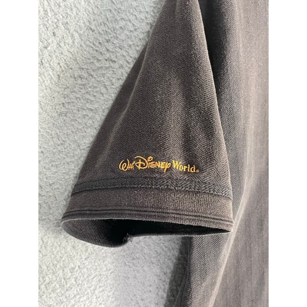 Vtg Walt Disney World Port Orleans Resort Polo Shirt Mens M Faded Black Logo - Thumbnail 10