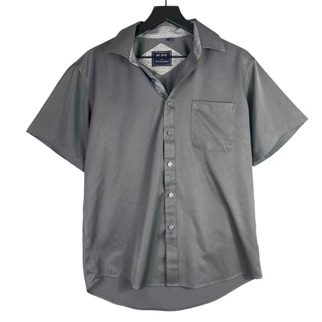 Flex Men's Short Sleeve Button-Up Shirts Pack of 2 Multicolor Size M - Thumbnail 3