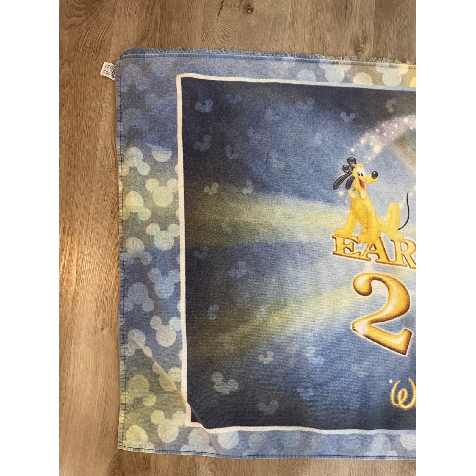 Walt Disney World 2002 Ears To You Mickey Pluto Donald Goofy Towel Vintage - Thumbnail 4
