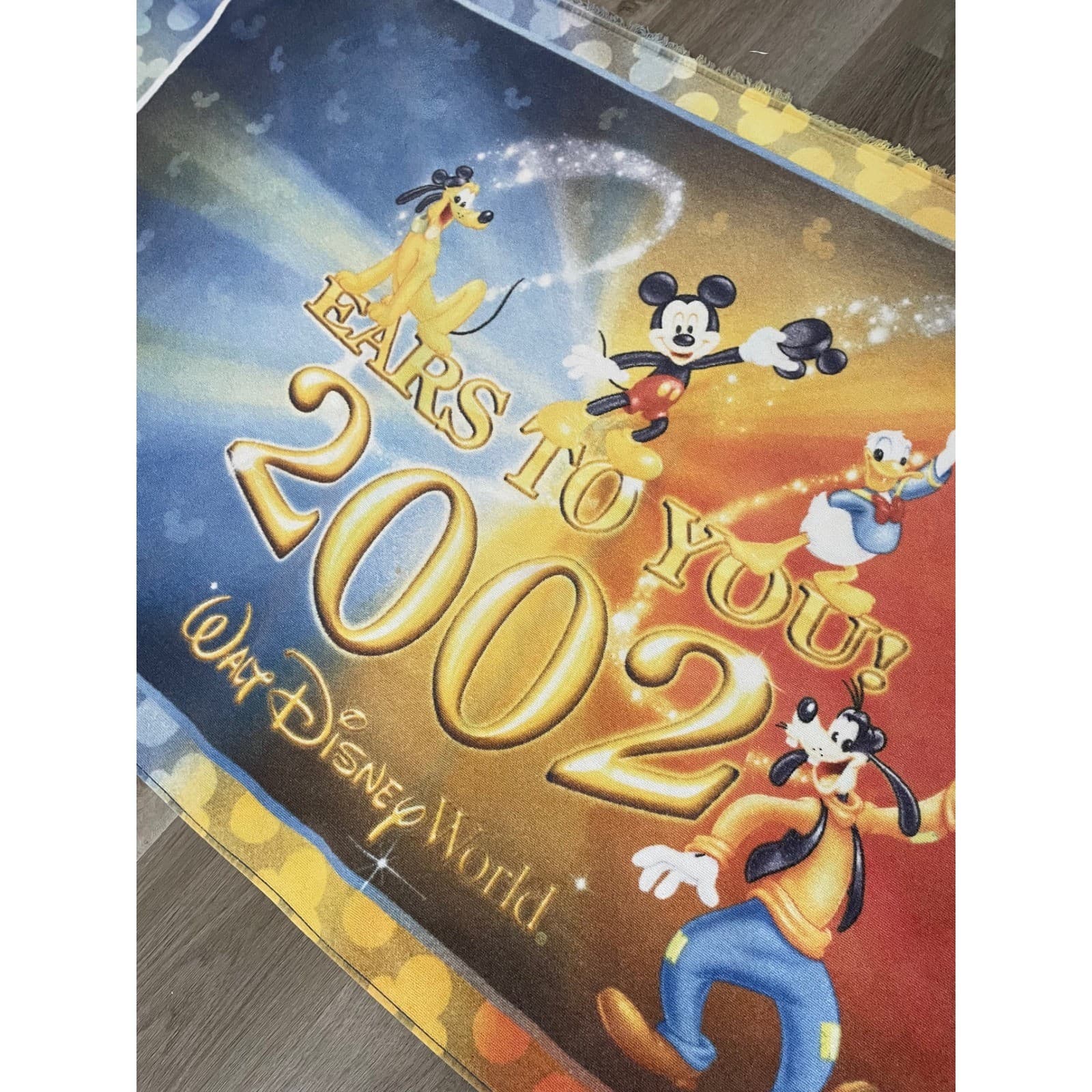 Walt Disney World 2002 Ears To You Mickey Pluto Donald Goofy Towel Vintage - Thumbnail 8