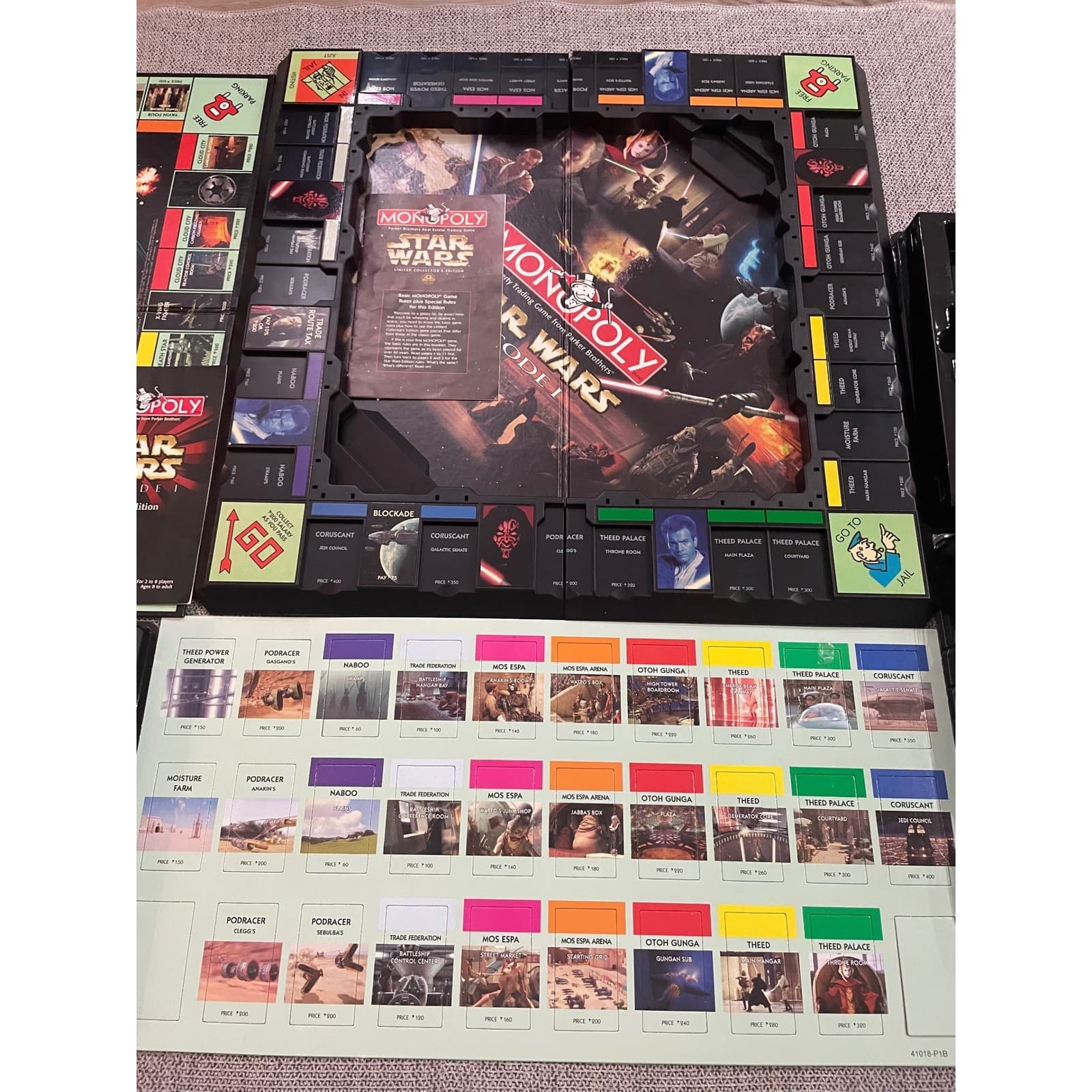 Star Wars Monopoly Episode I 3D Board Game Complete Collector Edition 1999 - Thumbnail 8