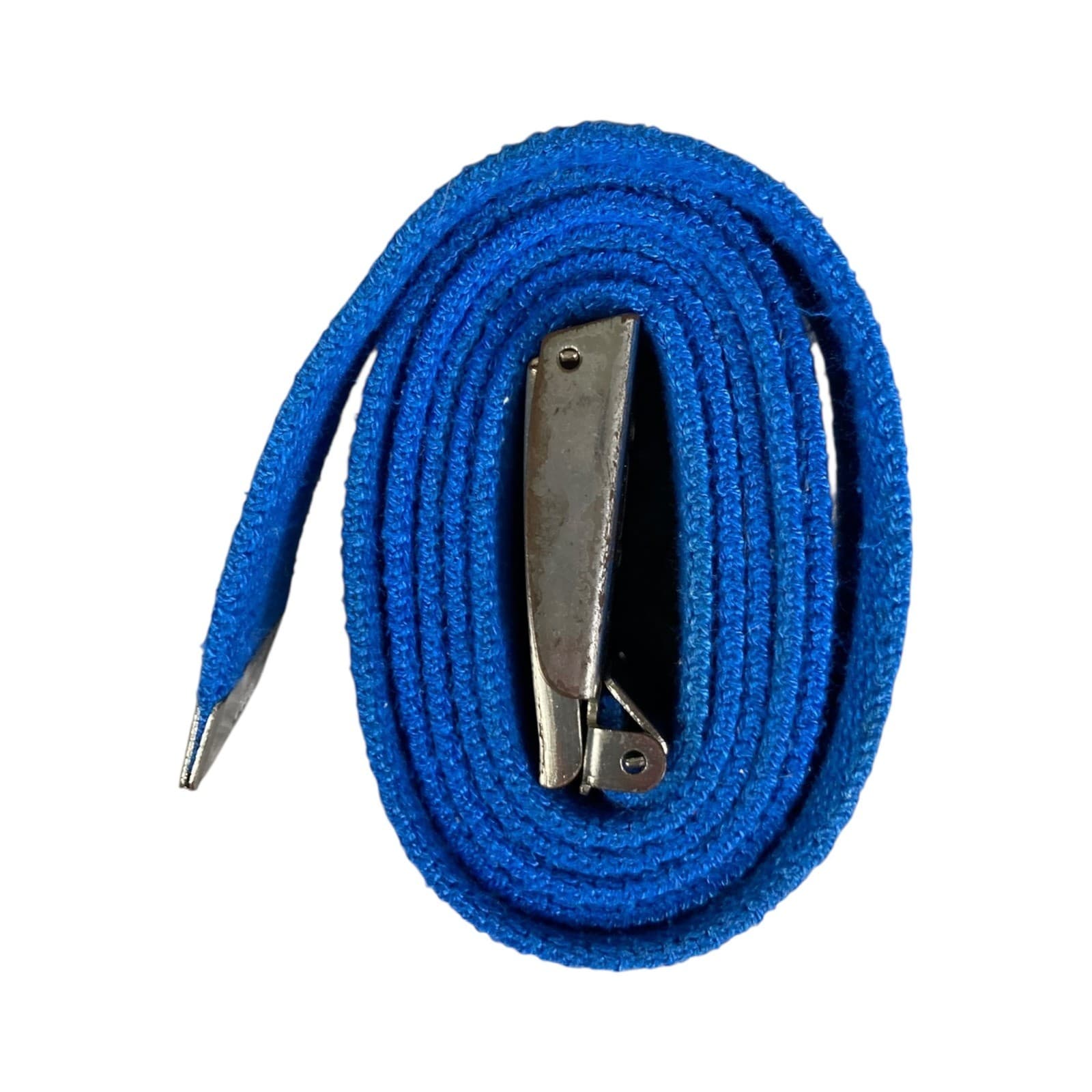 Nike Web Belt Mens Blue Canvas Adjustable Silver Buckle Casual Golf - Thumbnail 2