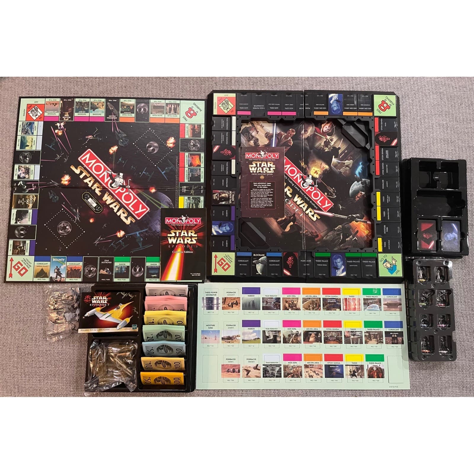 Star Wars Monopoly Episode I 3D Board Game Complete Collector Edition 1999 - Thumbnail 4