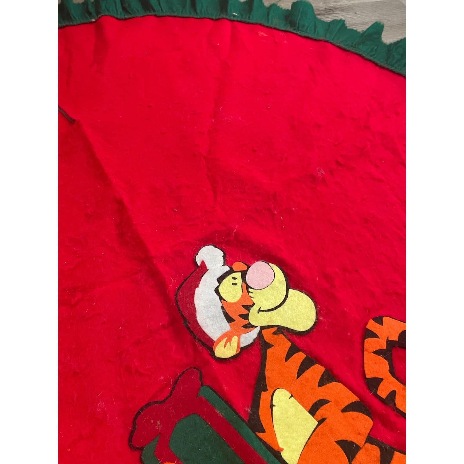 Disney Tigger Christmas Tree Skirt 55 Red Green Holiday Decor Winnie Pooh - Thumbnail 11
