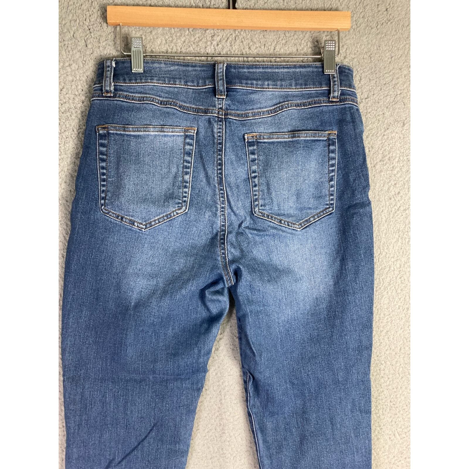 Rewash Women's Distressed High Rise Jeans Blue Size 7 Medium Wash - Thumbnail 11