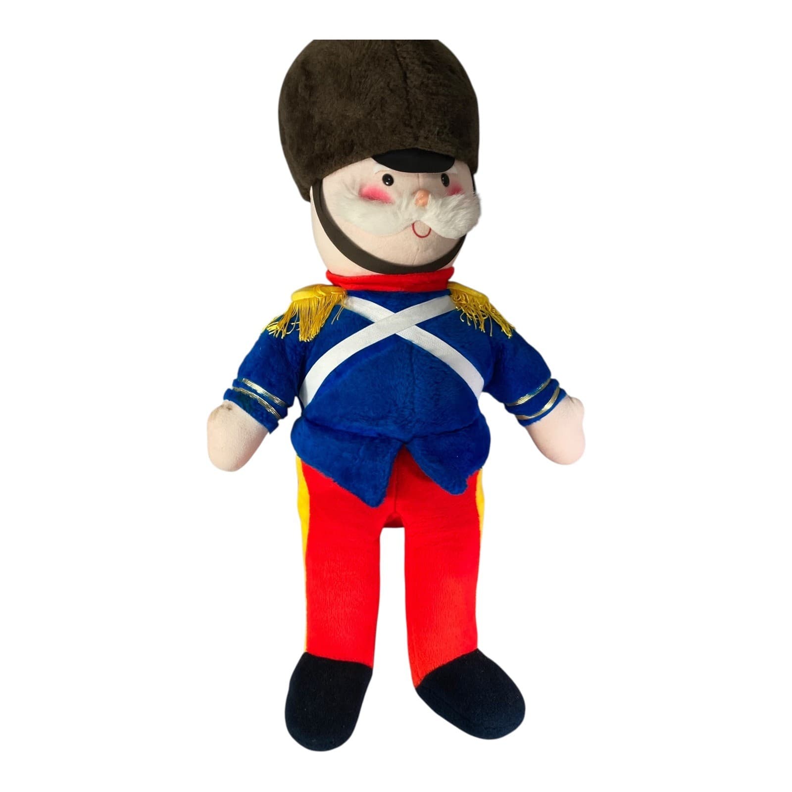 Vintage Animal Fair 37” Toy Soldier Plush Christmas Large Stuffed Doll Decor - Thumbnail 2