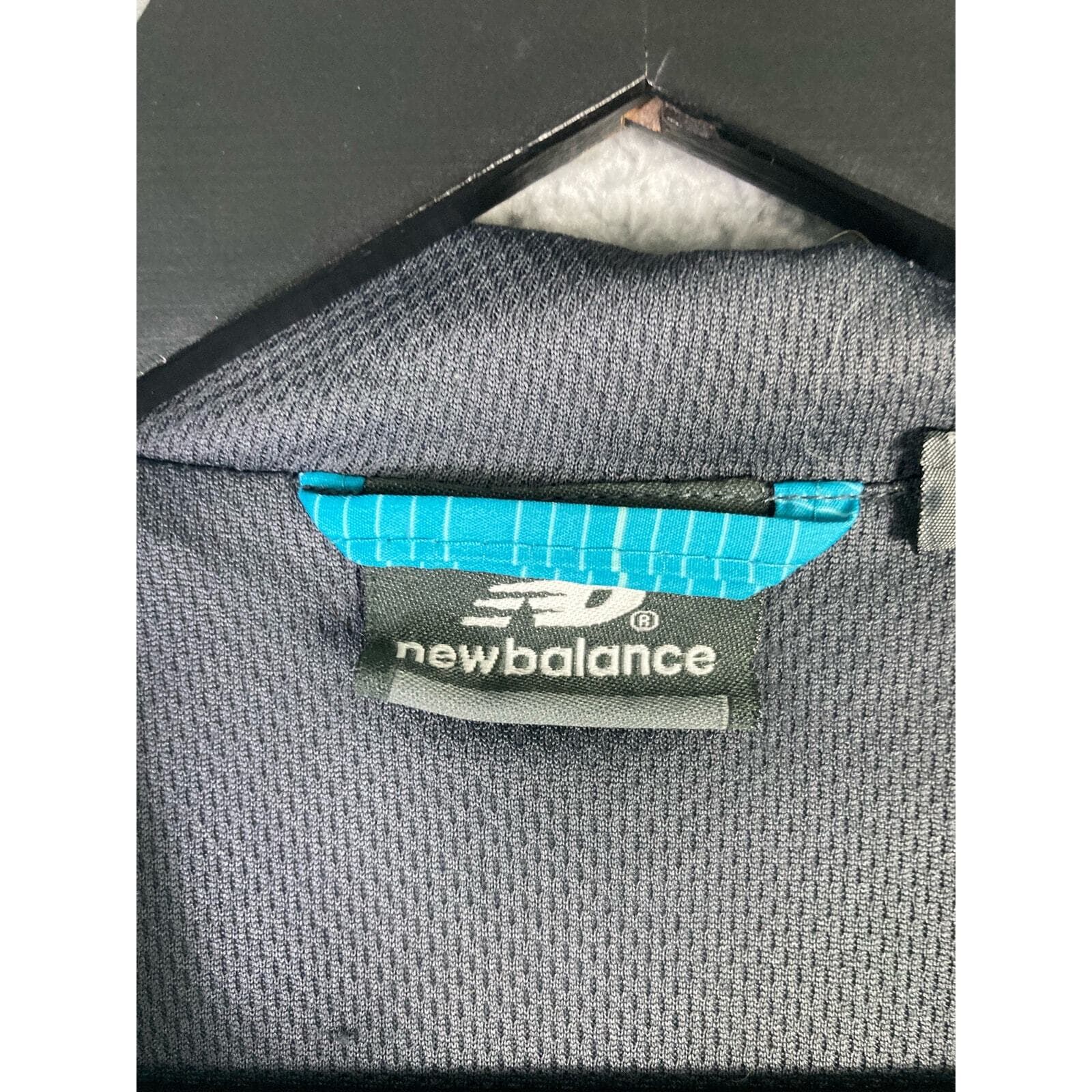 New Balance Women's Blue Windbreaker Jacket Size S Hooded Casual - Thumbnail 4