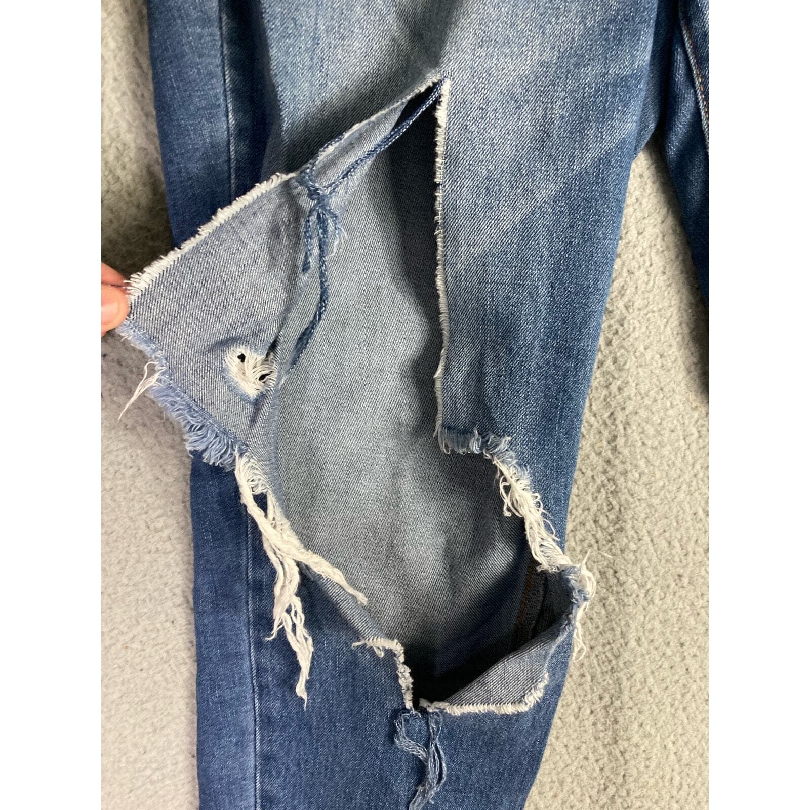 Rewash Women's Distressed High Rise Jeans Blue Size 7 Medium Wash - Thumbnail 7
