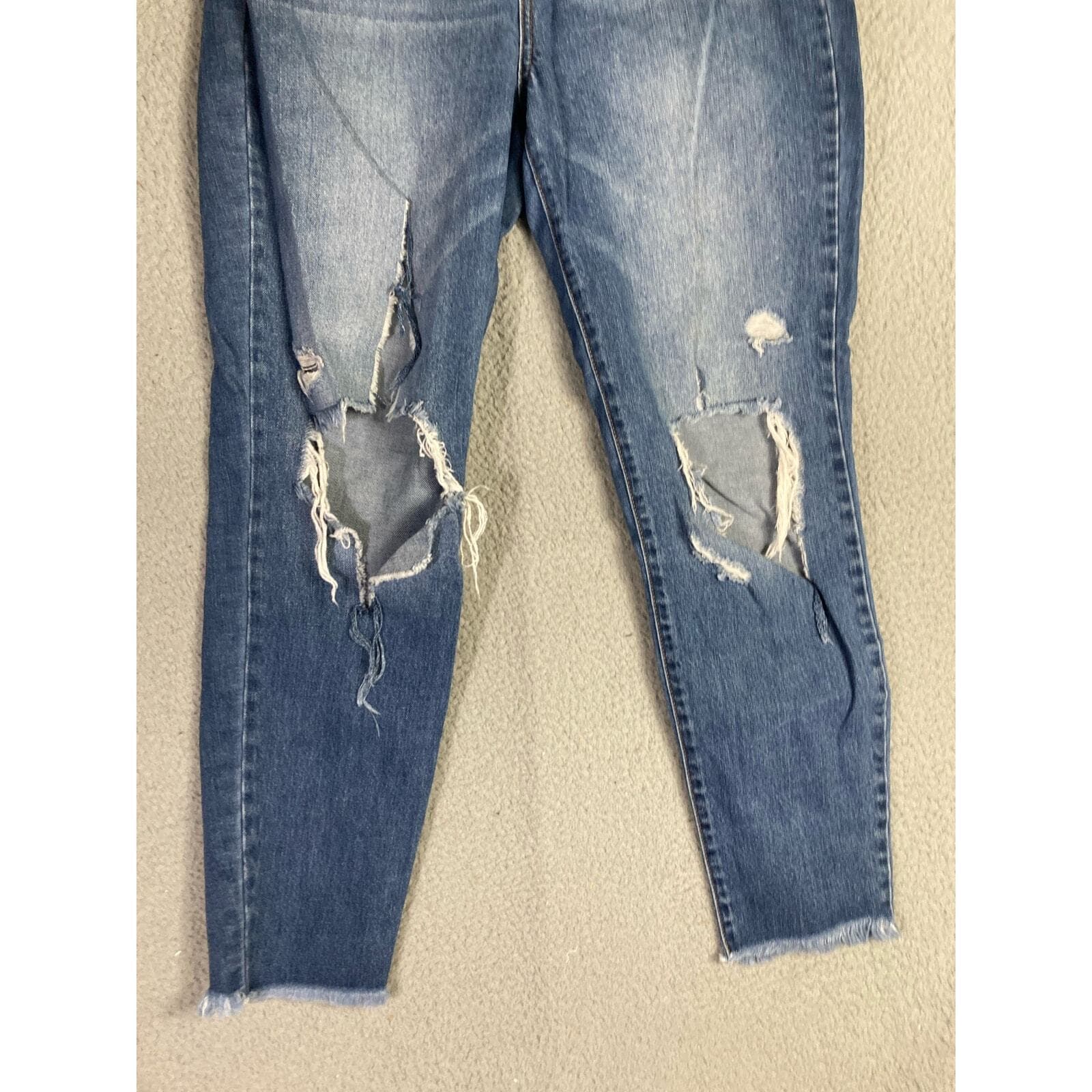 Rewash Women's Distressed High Rise Jeans Blue Size 7 Medium Wash - Thumbnail 6