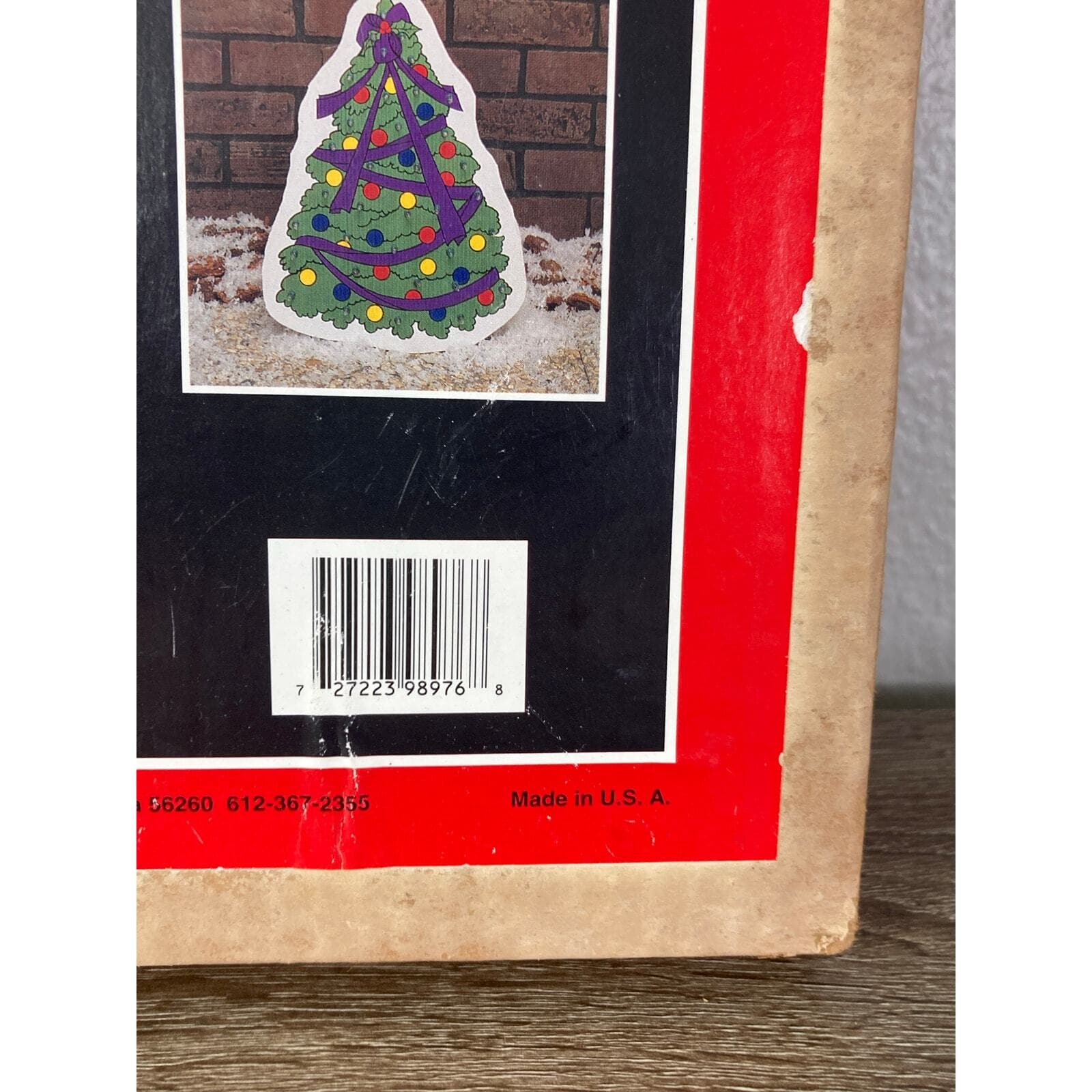 Vintage 1994 Santa Claus LED Light Decoration Christmas Wall Non- Working - Thumbnail 4