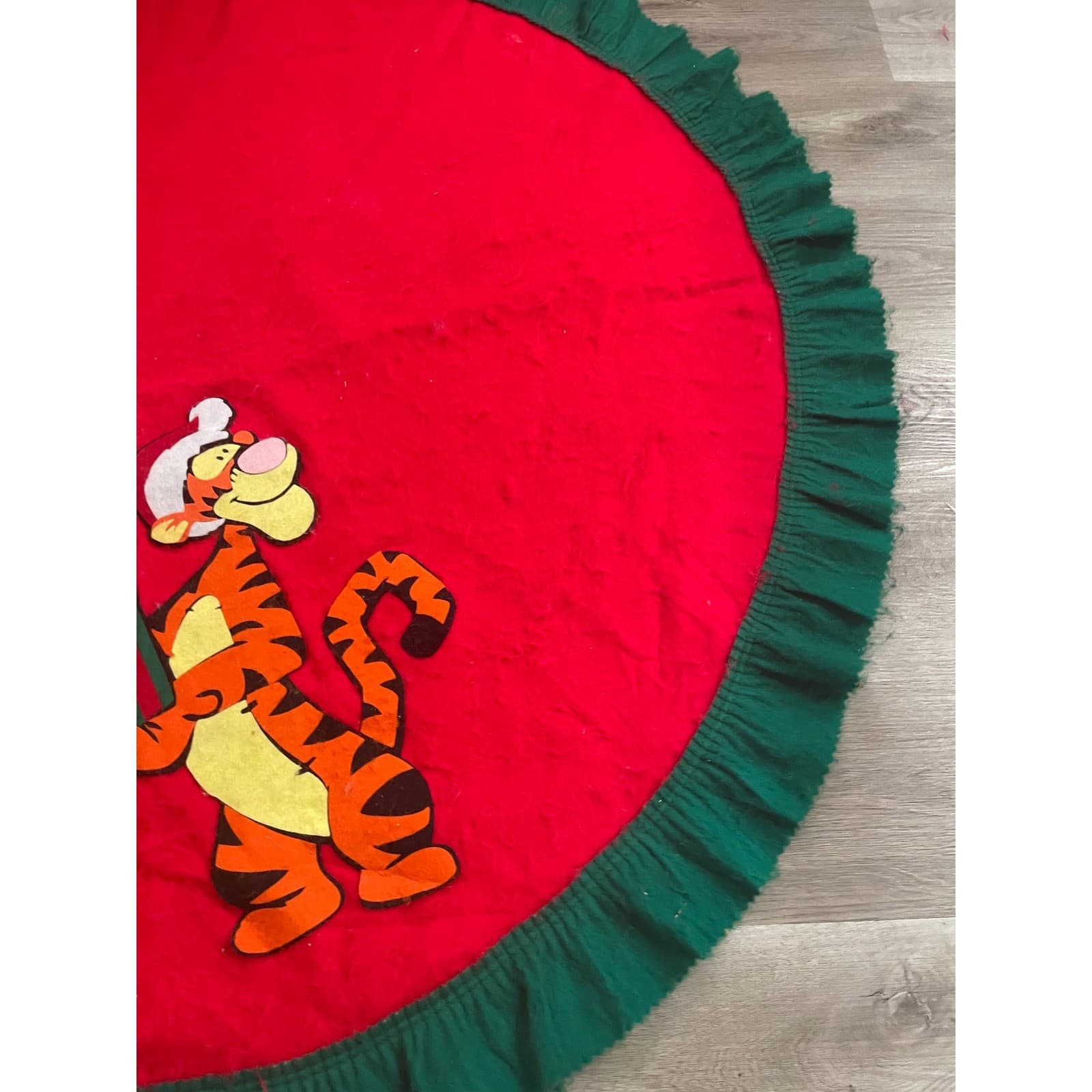 Disney Tigger Christmas Tree Skirt 55 Red Green Holiday Decor Winnie Pooh - Thumbnail 9