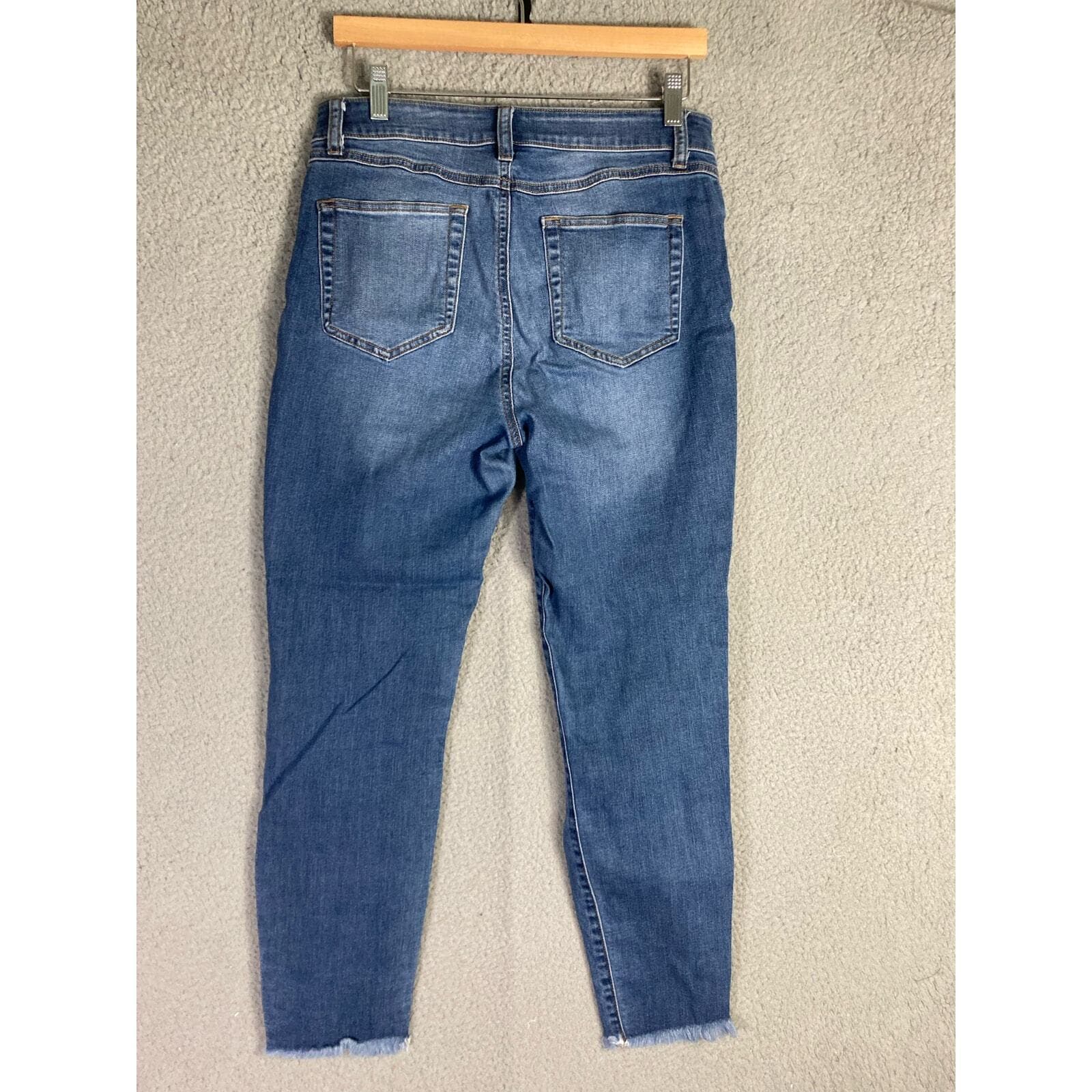Rewash Women's Distressed High Rise Jeans Blue Size 7 Medium Wash - Thumbnail 4